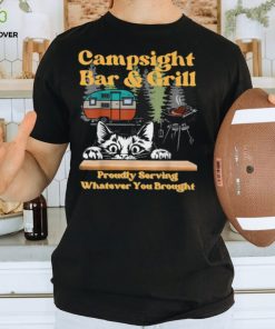 Cat Campsite Grill funny sarcastic camping T Shirt