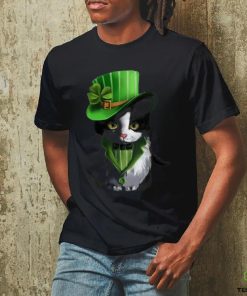 Cat Celebrates St Patrick Day Unisex T Shirt