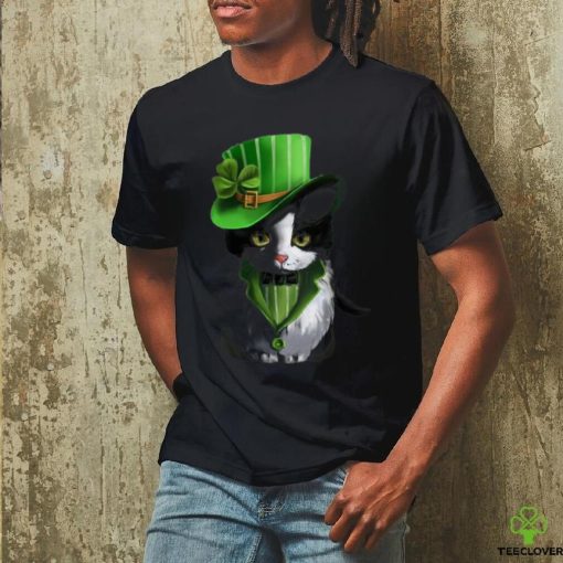 Cat Celebrates St Patrick Day Unisex T Shirt