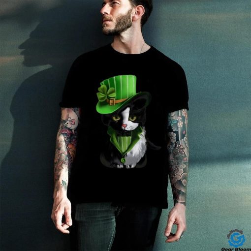 Cat Celebrates St Patrick Day Unisex T Shirt
