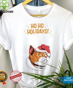 Cat Christmas Ho Ho Holidays art shirt