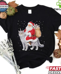 Cat Christmas Santa Cat Shirt