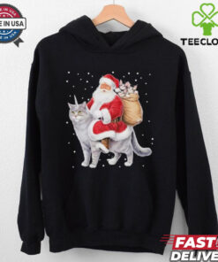 Cat Christmas Santa Cat Shirt