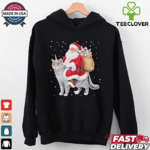 Cat Christmas Santa Cat Shirt