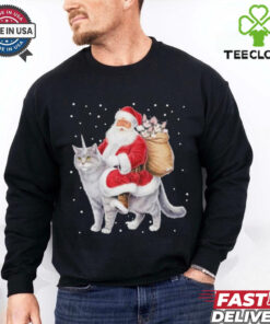 Cat Christmas Santa Cat Shirt