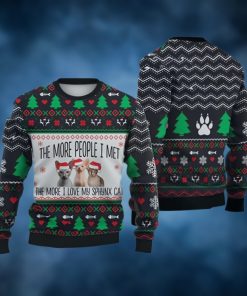 Cat Christmas Sweater Sphynx Cat The More People I Met Ugly Christmas Sweater Christmas