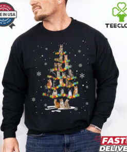 Cat Christmas Tree Light Shirt Recovered 2 Cat Christmas Tree Light Shirt Recovered