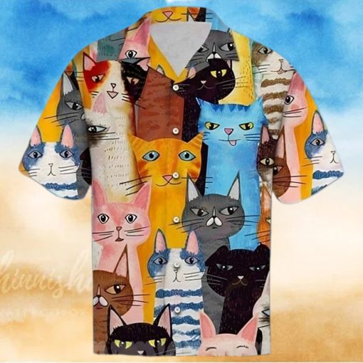 Cat Cute 3D Hawaiian Shirt