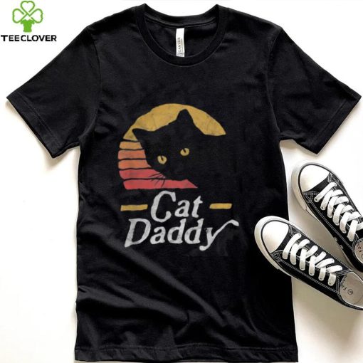 Cat Daddy Vintage Eighties Style Cat Retro Distressed T Shirt