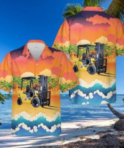 Cat Diesel Forklift 1.5 3.5 Tonne Hawaiian Shirt