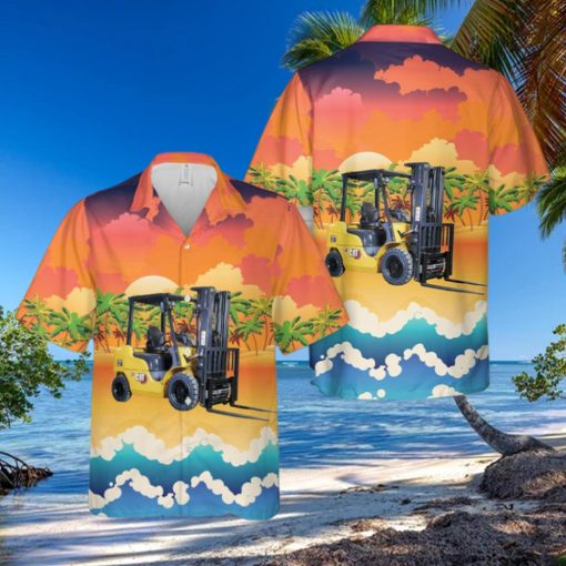Cat Diesel Forklift 1.5 3.5 Tonne Hawaiian Shirt