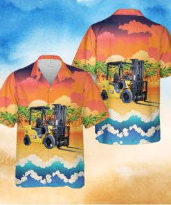 Cat Diesel Forklift 1.5 3.5 Tonne Hawaiian Shirt