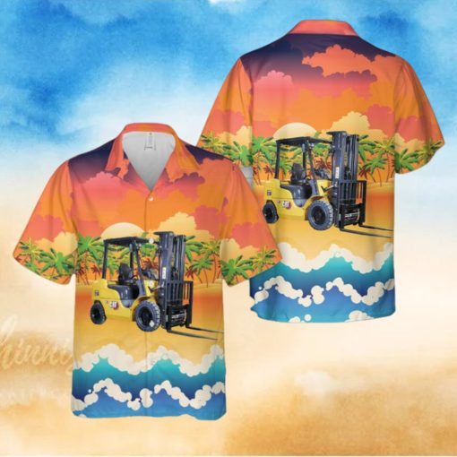 Cat Diesel Forklift 1.5 3.5 Tonne Hawaiian Shirt