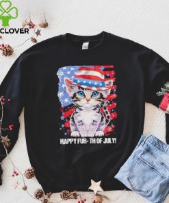 Cat Happy Fur Th Of July Independence America Flag Shirt