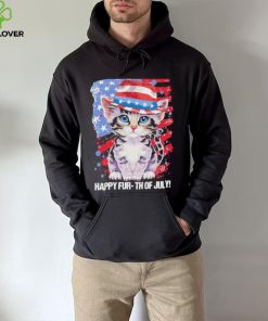 Cat Happy Fur Th Of July Independence America Flag Shirt