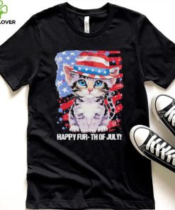 Cat Happy Fur Th Of July Independence America Flag Shirt