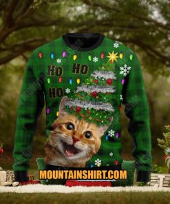 Cat Ho Ho Ho Ugy Christmas Sweater