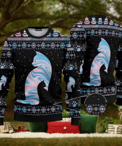 Cat Hologram Ugly Christmas 3D Sweater Gift For Men And Women