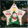 Cat Is Only One Star In This House Cat Personalized Custom Ornament Wood Custom Shaped Christmas Gift For Pet Owners, Pet Lovers