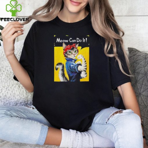 Cat Kamala Harris Meow We Can Do It Rosie The Riveter T hoodie, sweater, longsleeve, shirt v-neck, t-shirt