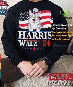Cat Ladies For Harris Walz 2024 For President Kamala Cat T shirt 3 Cat Ladies For Harris Walz 2024 For President Kamala Cat T shirt