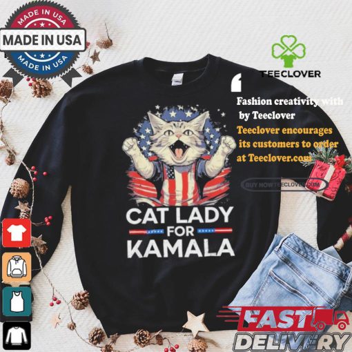 Cat Ladies For Kamala Childless Cat Lady President Kamala Harris 2024 America Cat Voter T shirt