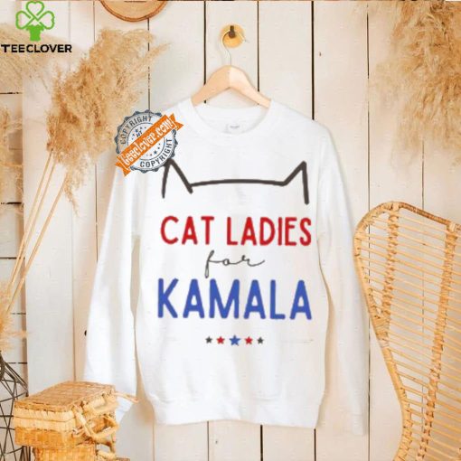 Cat Ladies For Kamala Shirt Kamala Harris 2024 President Shirt