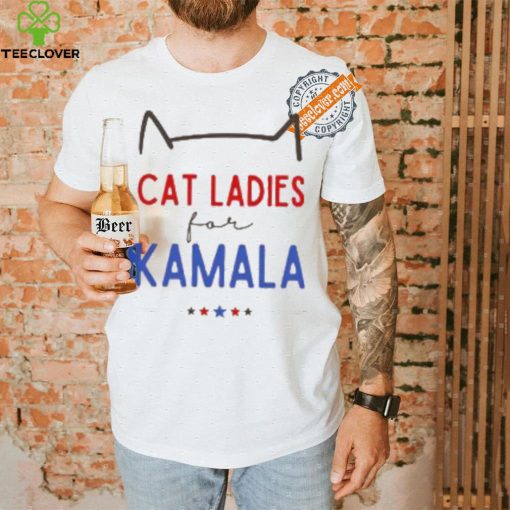 Cat Ladies For Kamala Shirt Kamala Harris 2024 President Shirt