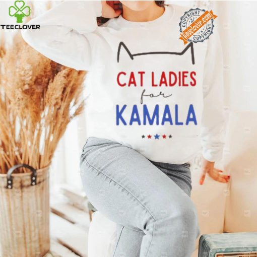 Cat Ladies For Kamala Shirt Kamala Harris 2024 President Shirt