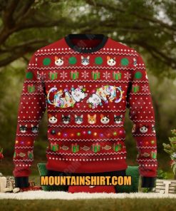 Cat Light Ugy Christmas Sweater