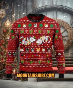 Cat Light Ugy Christmas Sweater