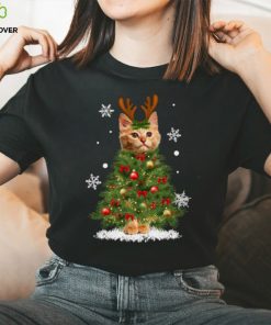 Cat Lover Merry fluffmas Hooded Sweatshirt