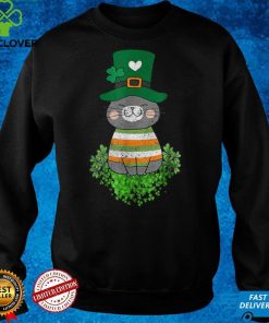 Cat Lover Shamrock St Patrick'S Day T Shirt
