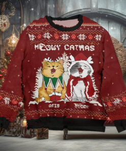 Cat Meowy Catmas Ugly Christmas Sweater