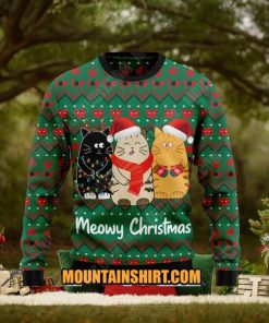 Cat Meowy Christmas Ugy Christmas Sweater