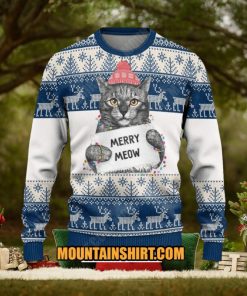 Cat Merry Meows Ugy Christmas Sweater