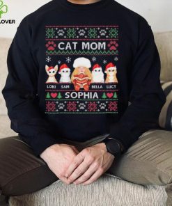 Cat Mom Loki Sam Bella Lucy Sophia Ugly Christmas Shirt