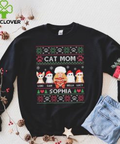 Cat Mom Loki Sam Bella Lucy Sophia Ugly Christmas Shirt