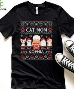 Cat Mom Loki Sam Bella Lucy Sophia Ugly Christmas Shirt