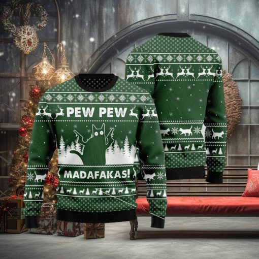 Cat Pew Pew Madafakas Sweater