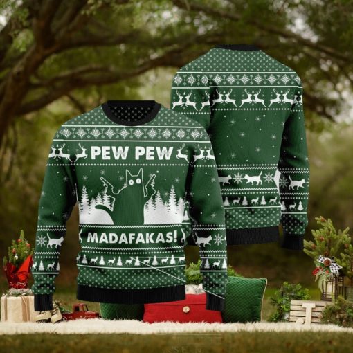 Cat Pew Pew Madafakas Sweater