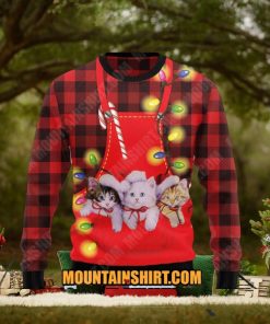 Cat Pocket Ugy Christmas Sweater