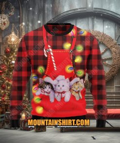 Cat Pocket Ugy Christmas Sweater