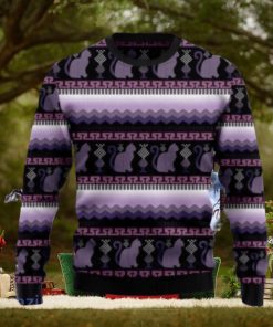 Cat Purple Pattern Ugly Christmas Sweaters Style Gift For Men And Women