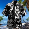 Cat Rock D Roll Cool Music Lover Short Sleeve Rock Music Button Up For Summer Hawaiian Shirt