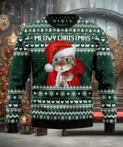 Cat Santa Ugly Christmas Sweater