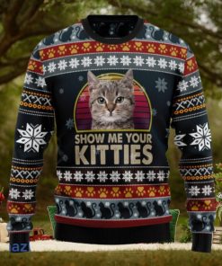 Cat Show Me Your Kitties 3D Ugly Christmas Sweater