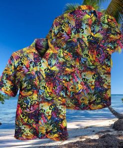 Cat Smile Colorfull Hawaiian Shirt