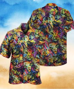 Cat Smile Colorfull Hawaiian Shirt