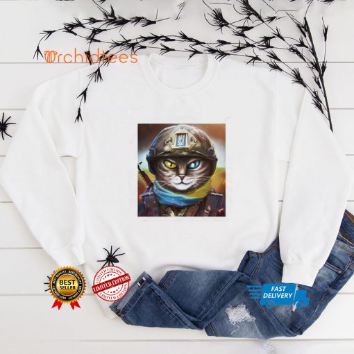 Cat Ukrainian Soldier Classic T Shirt